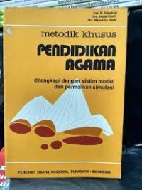 Image of Metodik Khusus Pendidikan Agama